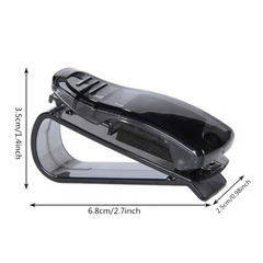 2pcs Car Sun Visor Glasses Clip Storage Holder