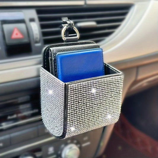 Car Interior Storage Bag Organizes Phone Documents & Supplies