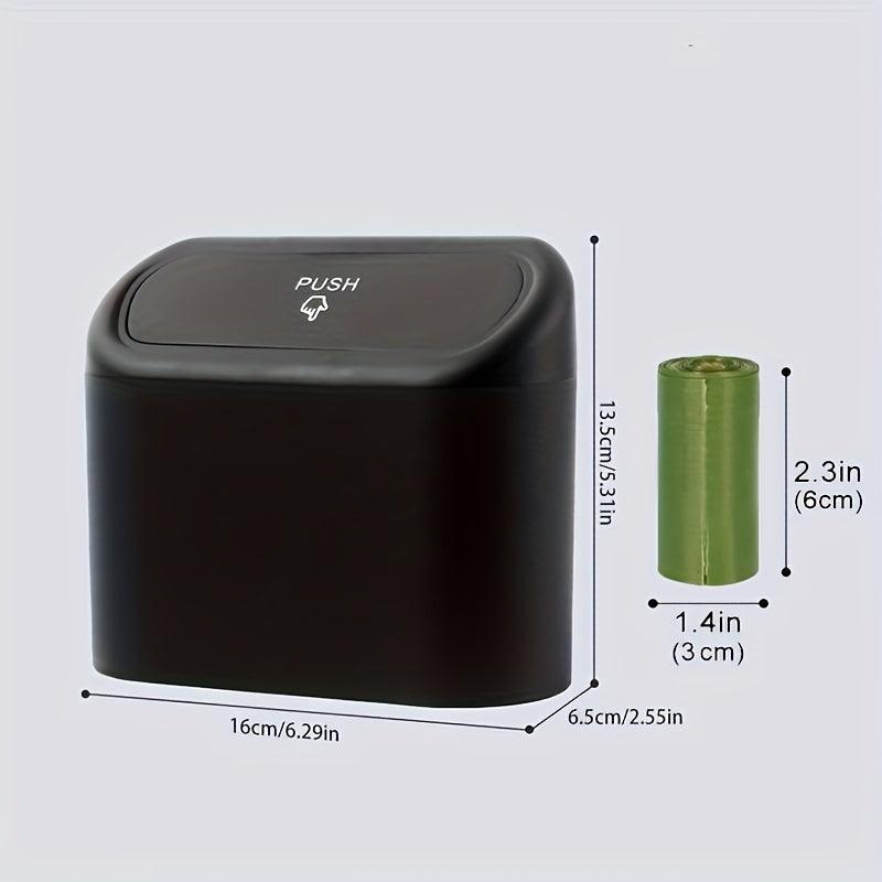 Eco Friendly Car Trash Can Door Hanging Storage Bucket With Lid