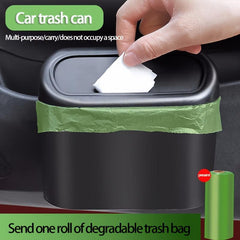 Eco Friendly Car Trash Can Door Hanging Storage Bucket With Lid