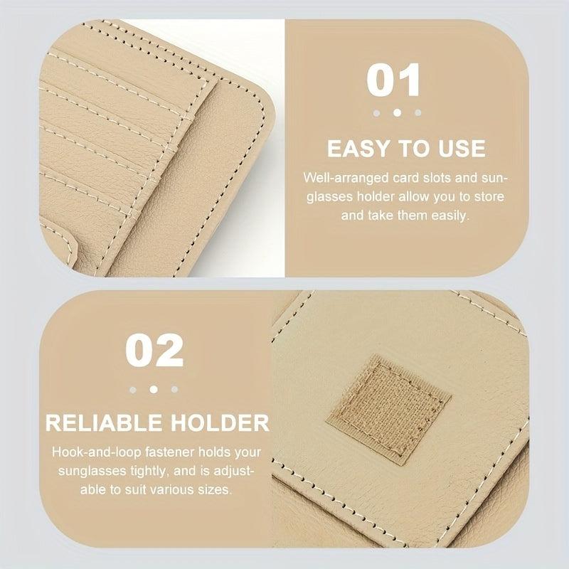 Car Sun Visor Storage Clip Multifunctional Car Inner Card Bag
