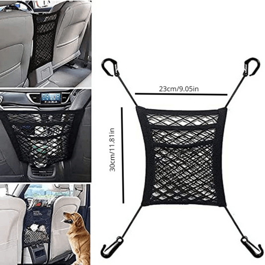 Car Elastic Net Bag Seat Handbag Holder Trunk Organizer
