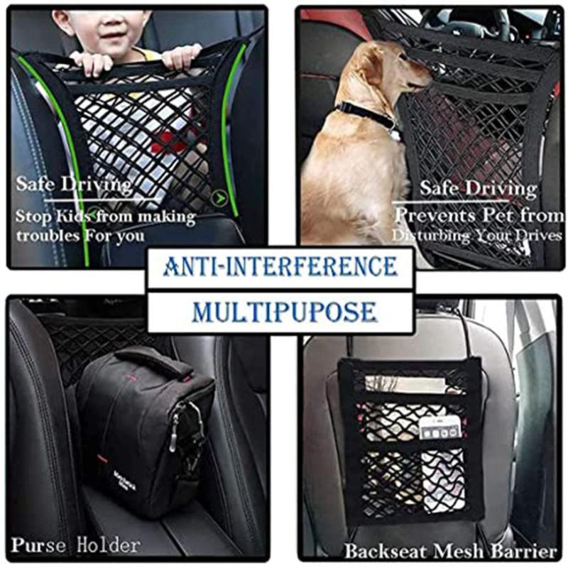 Car Elastic Net Bag Seat Handbag Holder Trunk Organizer