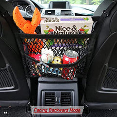 Car Elastic Net Bag Seat Handbag Holder Trunk Organizer