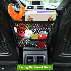 Car Net Organizer Standard With Pockets Front Seat Dog Barrier Three Layers