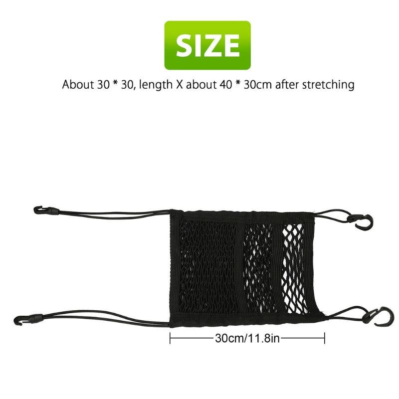 Car Net Organizer Standard With Pockets Front Seat Dog Barrier Three Layers
