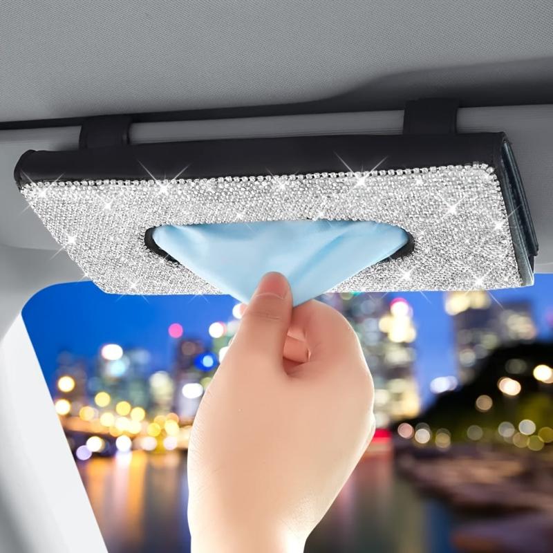Glitter Sunscreen Tissue Box Crystal Tissue Bag
