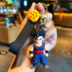 Cute Cartoon Silicone Doll Car Keychain Pendant with Lanyard
