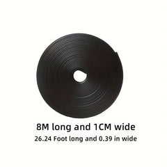 8M Car Bumper Decorative Strip Red Wheel Hub Ring Moulding Trim Edge Protective