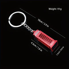 London Red Bus Phone Booth Off Road Vehicle Key Chain