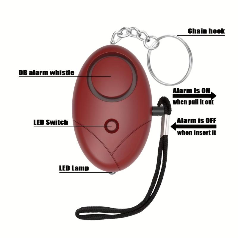 Personal Security Sound Alarm 1 Pack Keychain LED Light