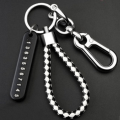 Anti Lost Car Keychain Phone Card Keyring Rope Auto Key Chain Holder