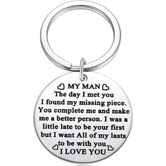I Love You Key Chain For Husband - Birthday Present For Him