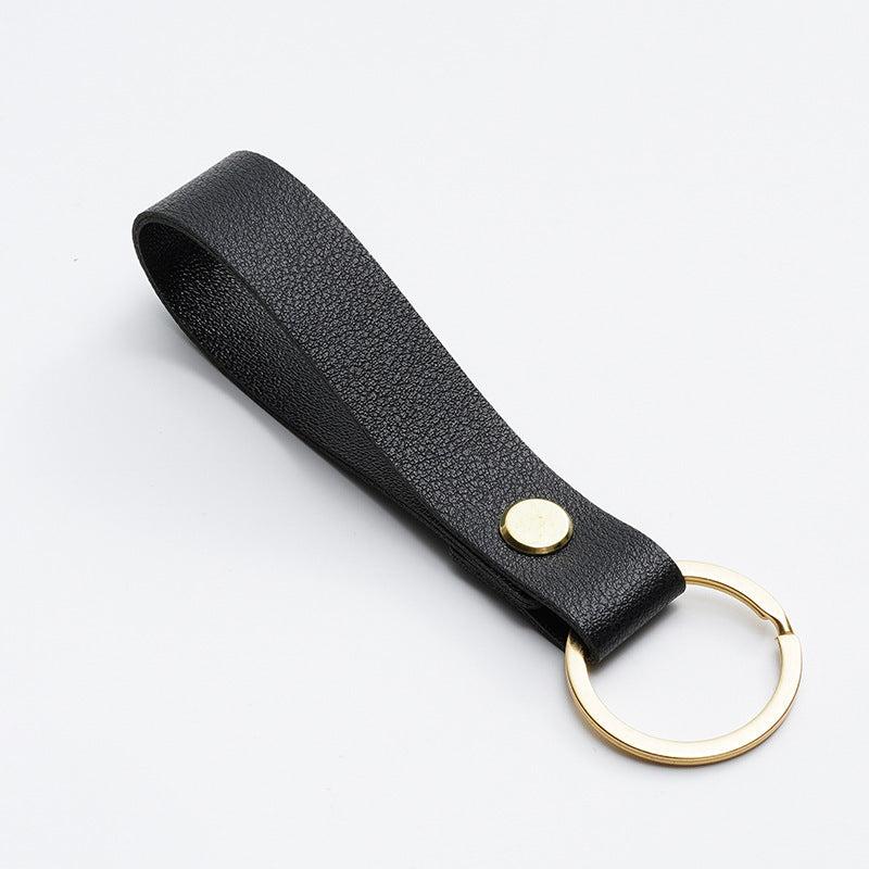 Elegant PU Leather Keychain - Business Gift for Men & Women