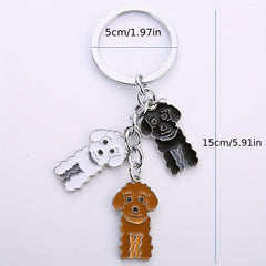 Adorable Poodle Key Chain Dog Lover Gift