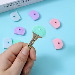 10pcs Car Home Elastic Key Case Waterproof Key Cap Protective Case