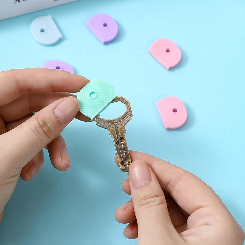 10pcs Car Home Elastic Key Case Waterproof Key Cap Protective Case
