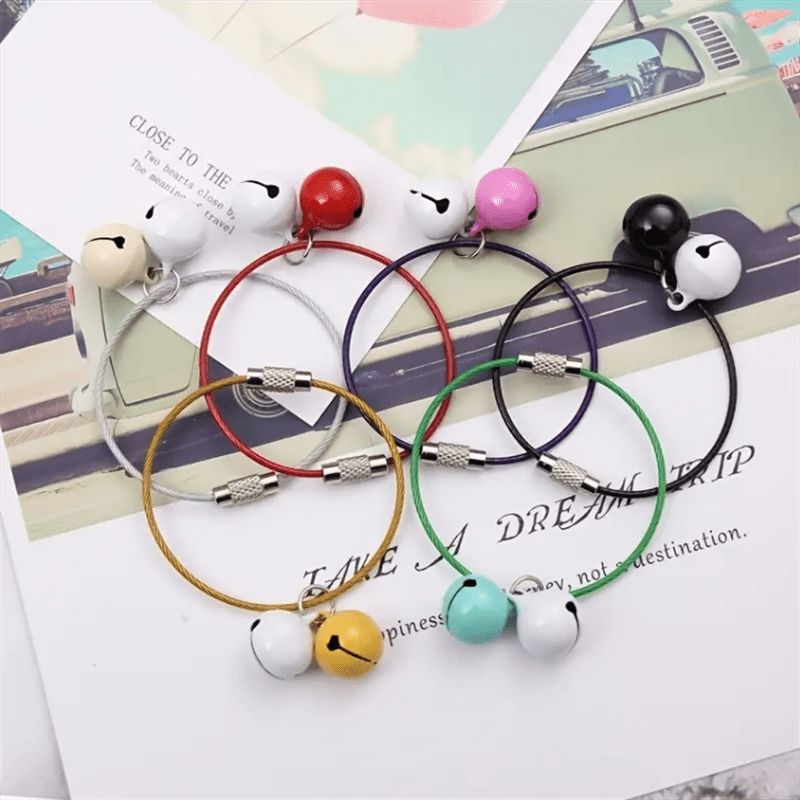 7pcs Multicolor Steel Wire Rope for Portable Key Storage