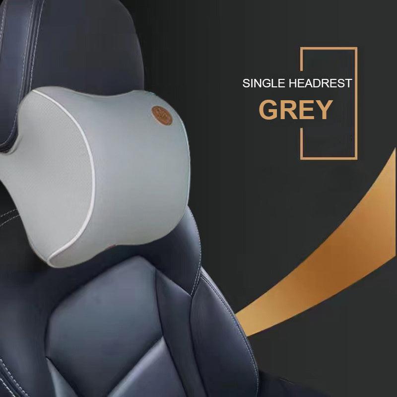 Car Headrest Lumbar Pillow Set Memory Foam Support