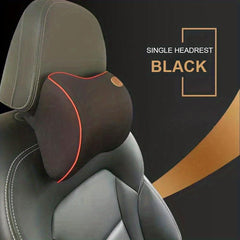 Car Headrest Lumbar Pillow Set Memory Foam Support