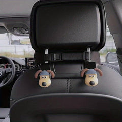 2pcs Cartoon Dog Car Hook Creative Multifunctional Decoration