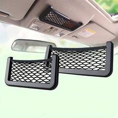 Universal Car Net Bag Phone Holder Storage Pocket Organizer Auto Accessories