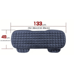 3pcs Plush Plaid Insulation Car Seat Cushions Car SUV Truck Protectors