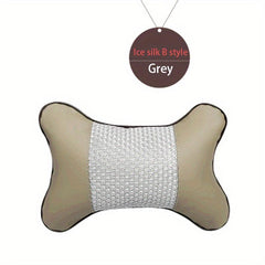 Car Ice Silk Headrest Neck Pillow Single Car Pillow