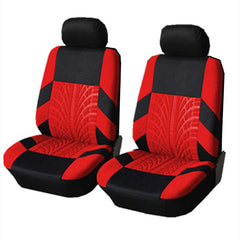 2PCS Embossed Car Seat Covers Universal Fit Most Cars