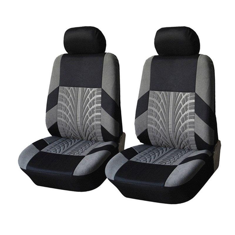 2PCS Embossed Car Seat Covers Universal Fit Most Cars