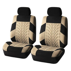 2PCS Embossed Car Seat Covers Universal Fit Most Cars