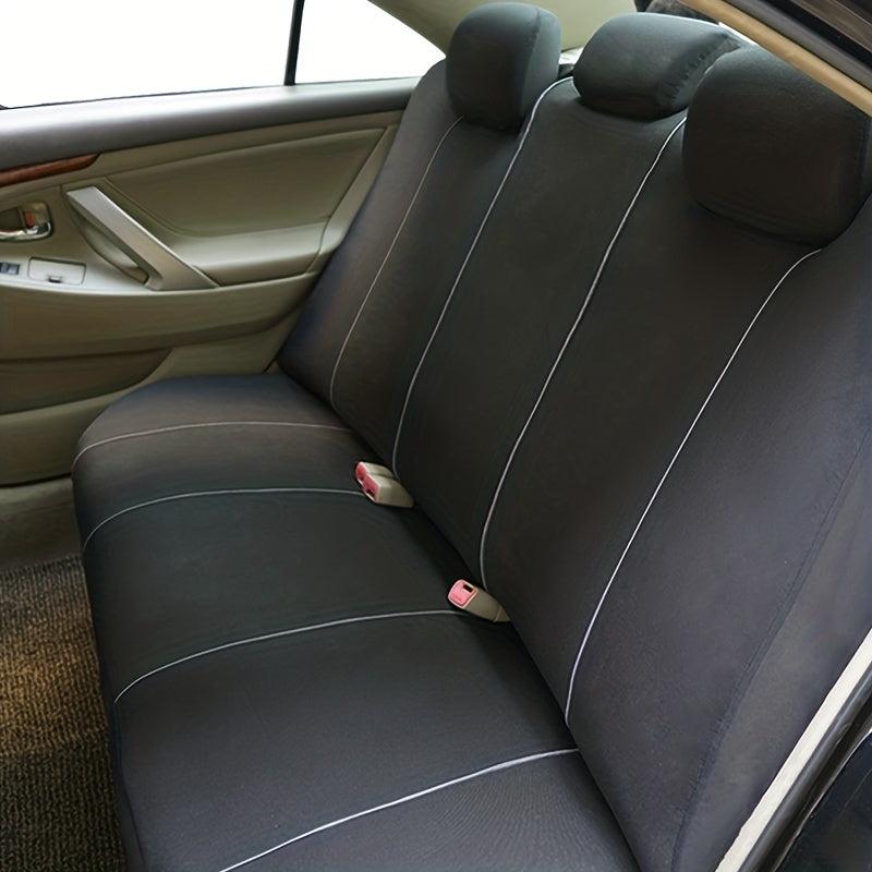 Universal Seat Covers 9pcs Set Airbag Safe Gray Pink Red