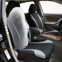 Universal Seat Covers 9pcs Set Airbag Safe Gray Pink Red