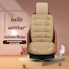 Winter Plush Car Seat Cushion with Backrest - Variety of Colors