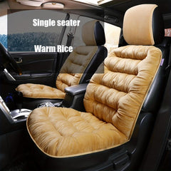 Winter Plush Car Seat Cushion with Backrest - Variety of Colors