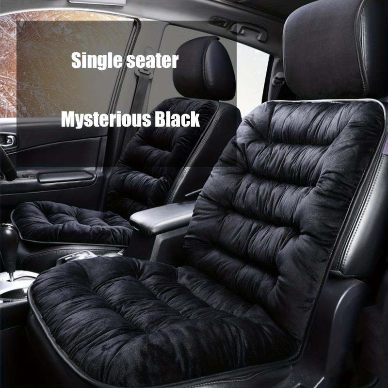 Winter Plush Car Seat Cushion with Backrest - Variety of Colors