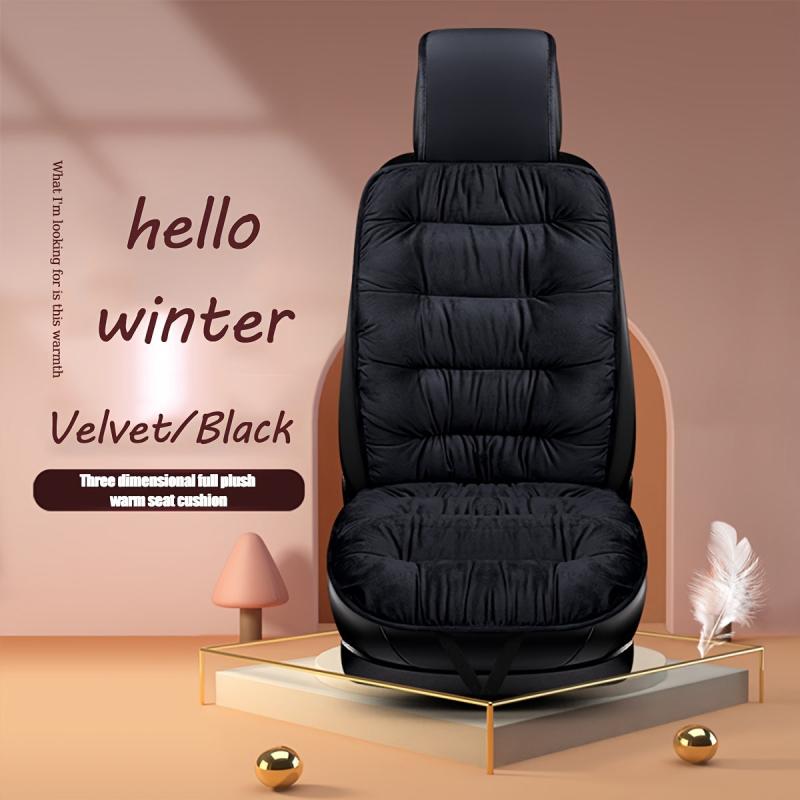 Winter Plush Car Seat Cushion with Backrest - Variety of Colors