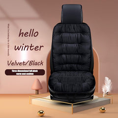 Winter Plush Car Seat Cushion with Backrest - Variety of Colors
