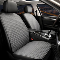 Flax Car Seat Cover Set Linen Fabric Car Seat Protector Universal Size