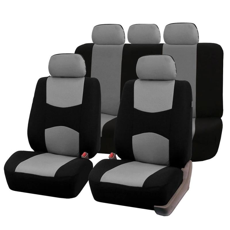 Universal Car Seat Cover 2mm Sponge Full Set 9pcs