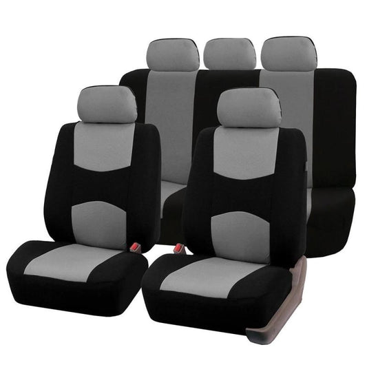 Universal Car Seat Cover 2mm Sponge Full Set 9pcs