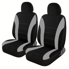 2pcs Car Seat Cover Polyester Mesh Front Seat Cover