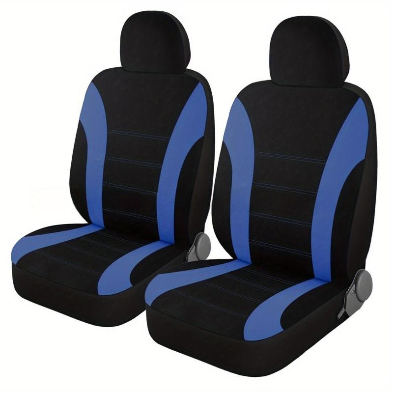 2pcs Car Seat Cover Polyester Mesh Front Seat Cover