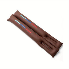 2pcs PU Leather Car Seat Crevice Gap Filler Cover Pad
