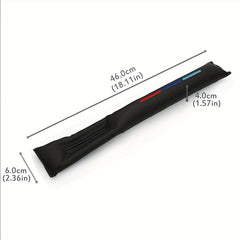 2pcs PU Leather Car Seat Crevice Gap Filler Cover Pad