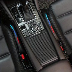 2pcs PU Leather Car Seat Crevice Gap Filler Cover Pad