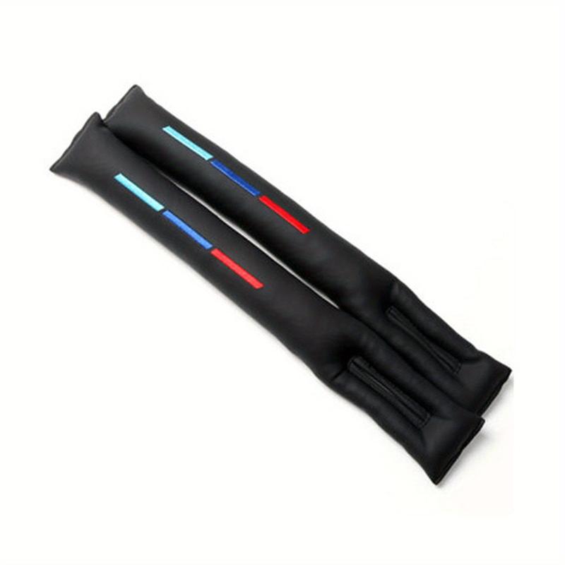 2pcs PU Leather Car Seat Crevice Gap Filler Cover Pad