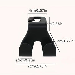 2pcs Car Seat Back Hook Rear Car Mobile Phone Holder Hook