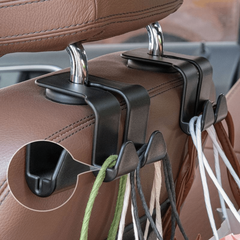 Car Rear Seat Hook Double Head Hanger Bag Storage Headrest Hanging Holder