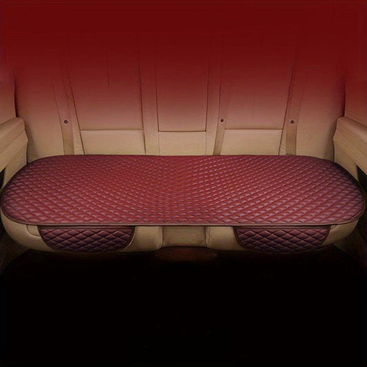 1pc Universal No Tie Non Slip Seat Cushion Automotive Leather Seat Covers